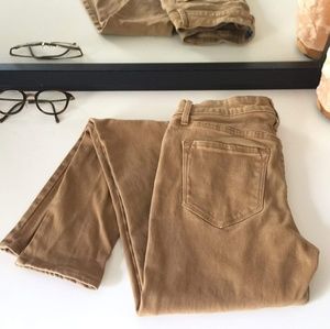 Skinny Jeans, Camel sz 0